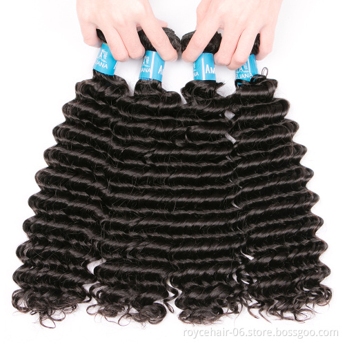10a 11a 12a Grade Mink Brazilian and Peruvian Human Hair Deep Wave Bundles with Closure from Brazil in Mozambique